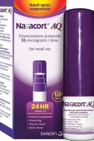 Nasacort aq 55 mcg nasal spray 120