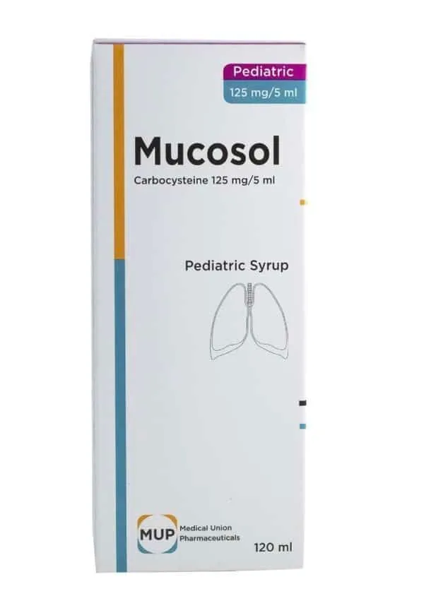 Mucosol ped. 125mg/5ml  syrup 120m