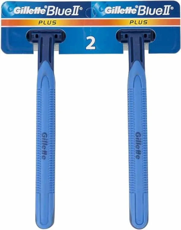 Blue ii plus razors, 2 pieces