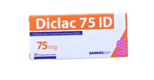 Diclac 75 mg 20 tab new